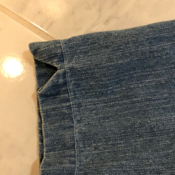 MICKEY inc blue collared jeans shirt. EUC! - Picture 4 of 6